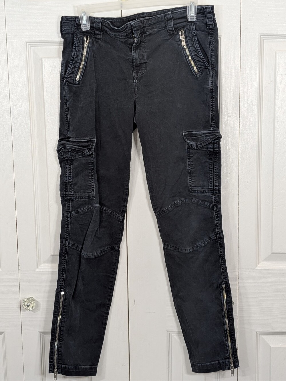 J Brand: Maverick Zippered Pants - Black - Size 30